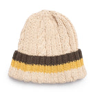 Allevol x Inverallan 22F Rib & Cable Hat Ecru-Hat-Clutch Cafe