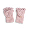 Allevol x Inverallan 22S Diamond Fingerless Gloves with Cover Merino Lambswool Pink Gin 333-Scarf-Clutch Cafe