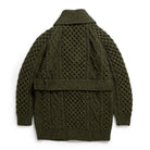 Allevol x Inverallan 6A Long Shawl Collar Mohair Tweed Oak-Knitwear-Clutch Cafe