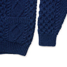 Allevol x Inverallan Shawl Collar Cardigan 6A Indigo, Clutch Cafe London