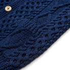 Allevol x Inverallan Shawl Collar Cardigan 6A Indigo, Clutch Cafe London