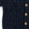 Allevol x Inverallan Shawl Collar Cardigan 6A Long Blueberry-Knitwear-Clutch Cafe