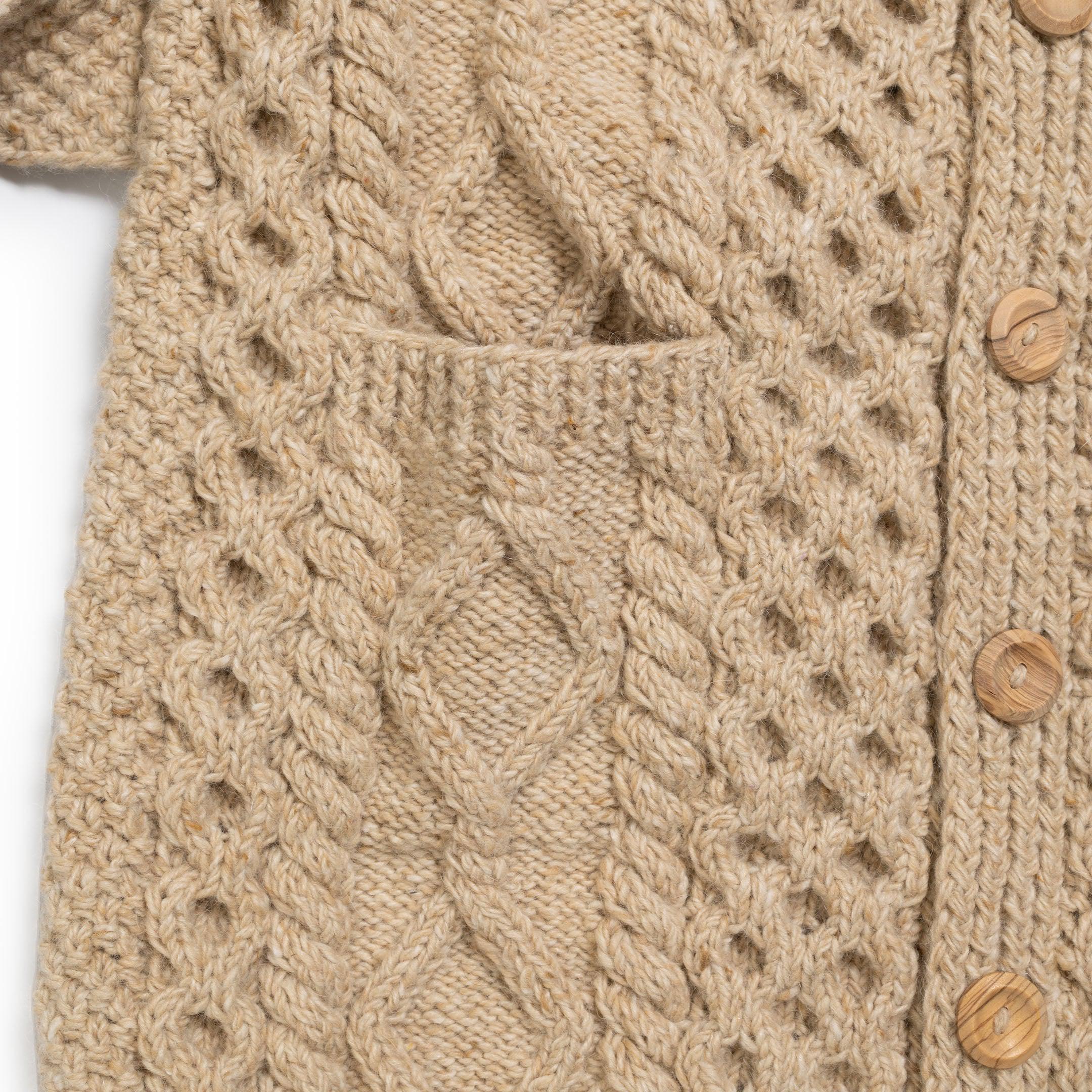 Allevol x Inverallan Shawl Collar Cardigan 6A Long Oatmeal-Knitwear-Clutch Cafe