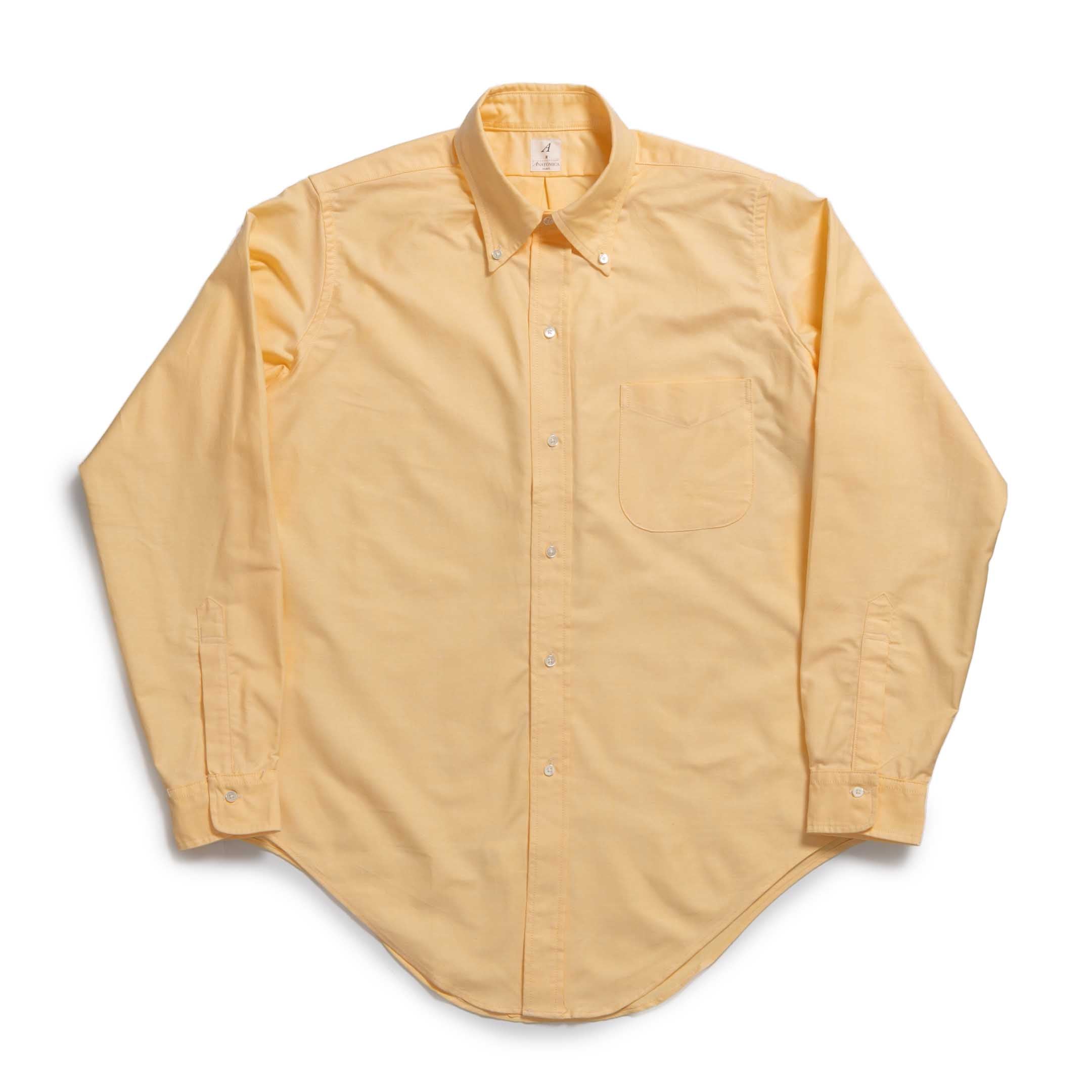 Anatomica BD Ideal Oxford Shirt Dull Maize-Shirt-Clutch Cafe