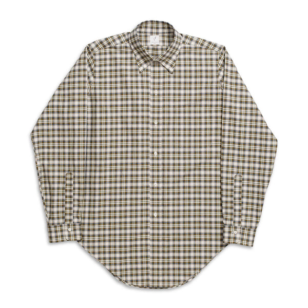 Anatomica BD Shirt BB Plaid Olive-Shirt-Clutch Cafe