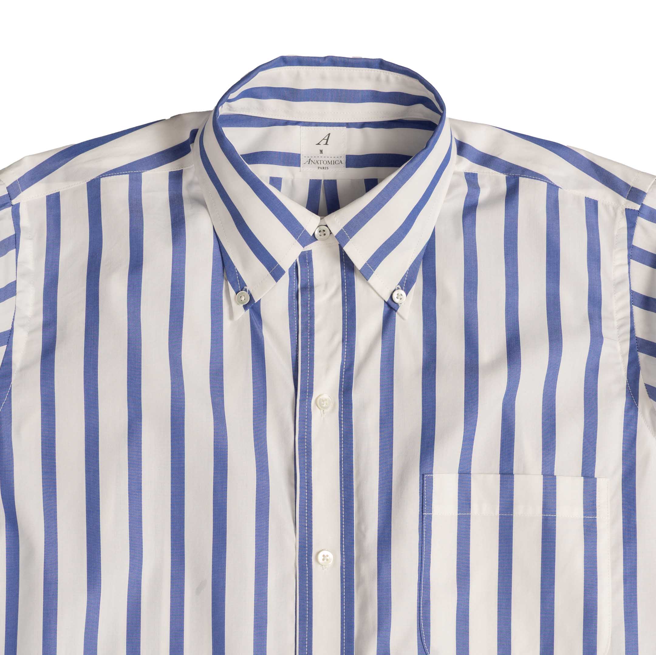 Anatomica BD Shirt Bengal Stripe Blue-Shirt-Clutch Cafe