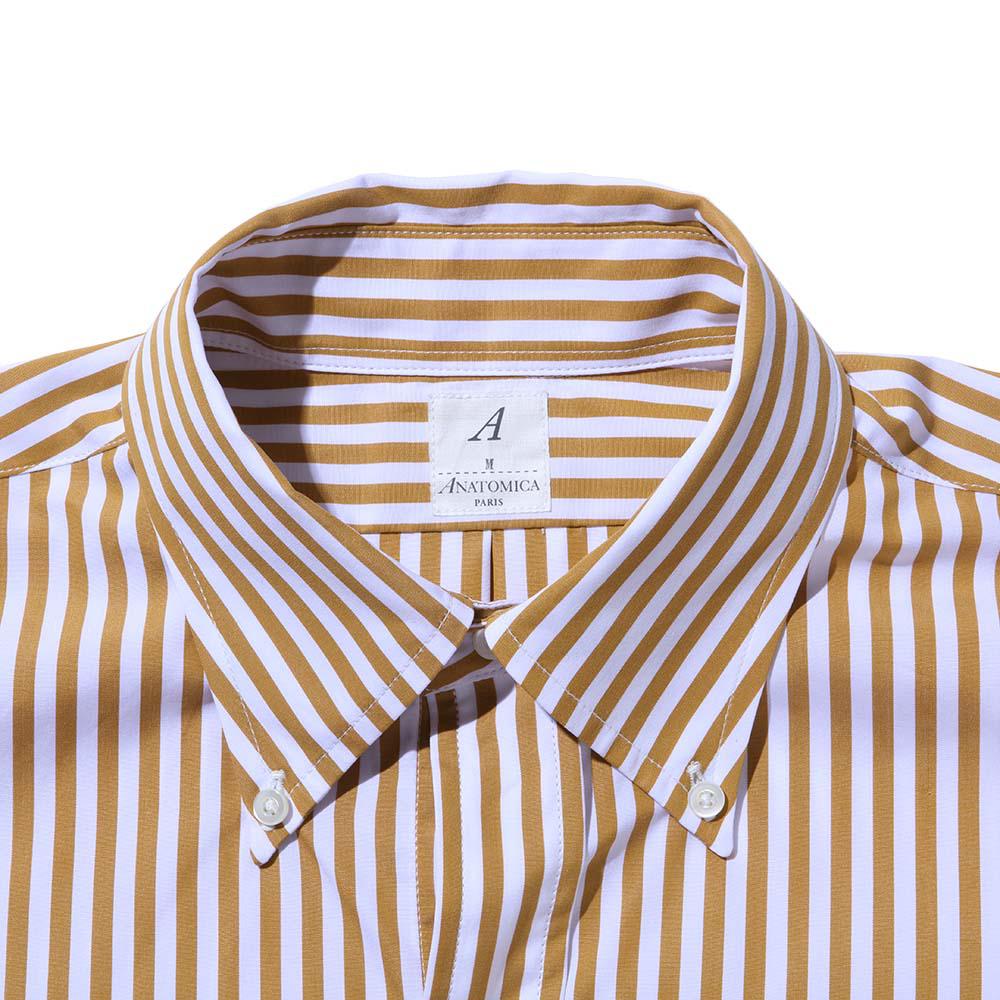 Anatomica BD Shirt Bengal Stripe Sand-Shirt-Clutch Cafe