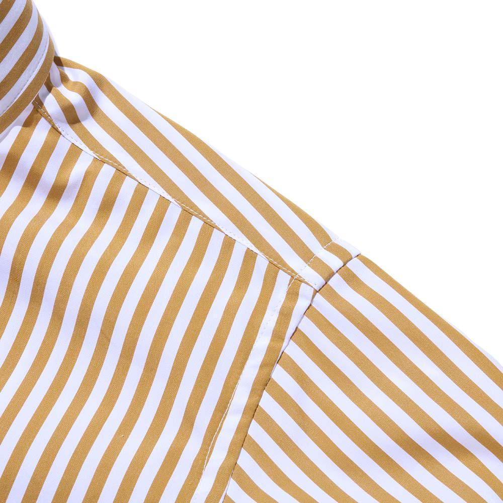 Anatomica BD Shirt Bengal Stripe Sand-Shirt-Clutch Cafe