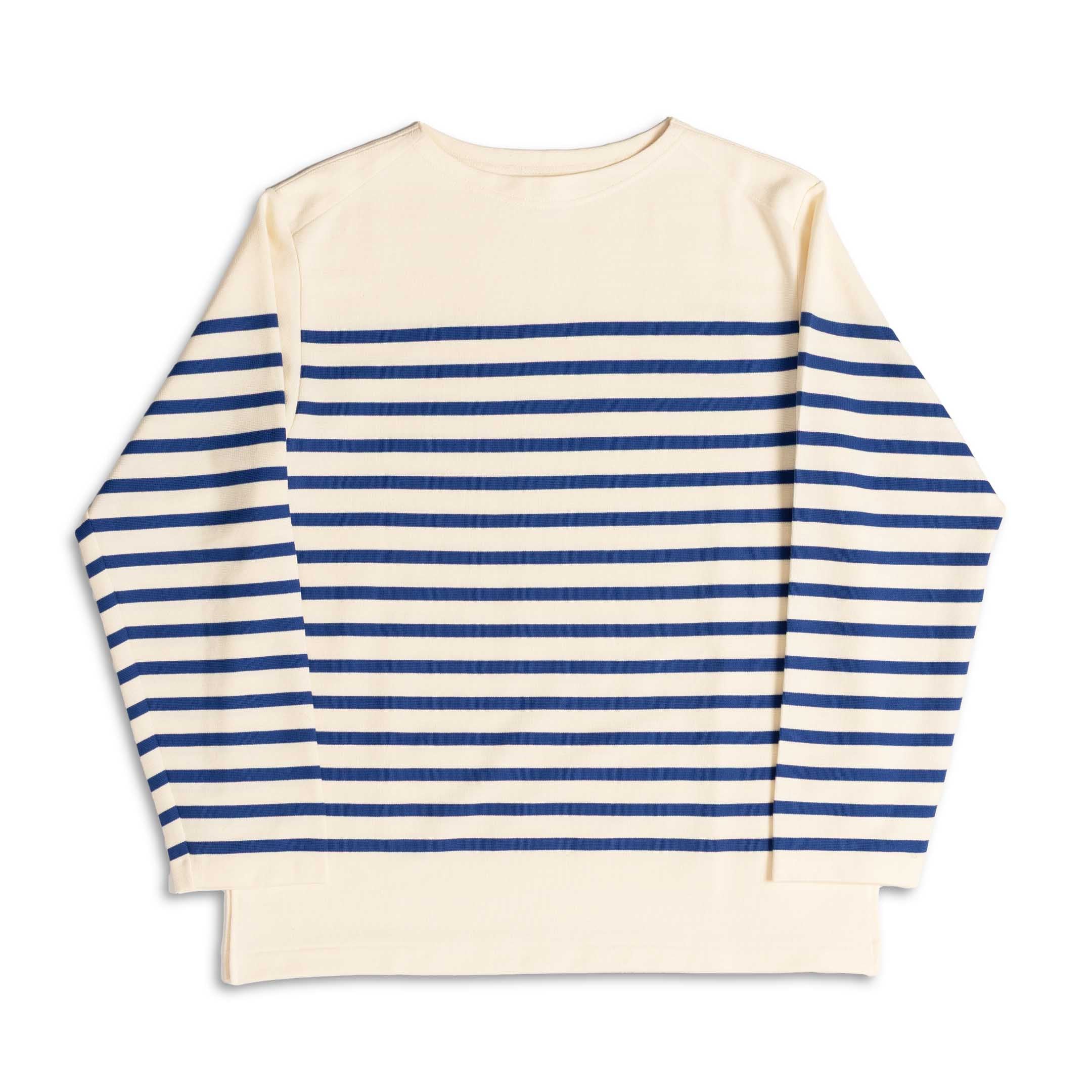 Anatomica Biarritz L/S Top Blue Border-Top-Clutch Cafe