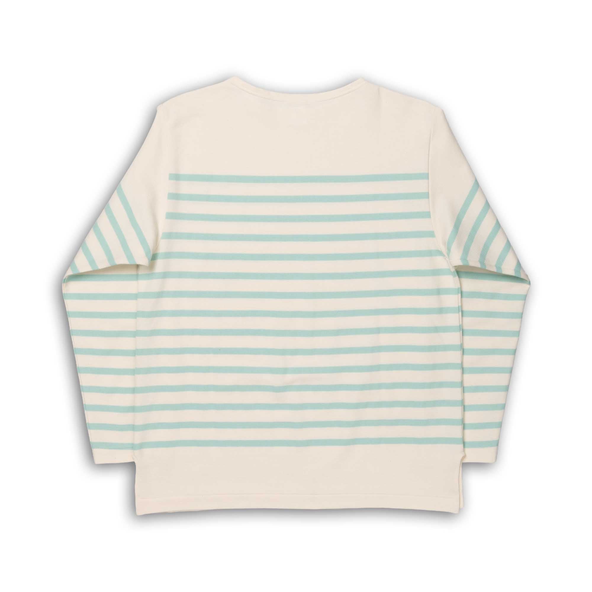 Anatomica Biarritz L/S Top Green Border-Top-Clutch Cafe