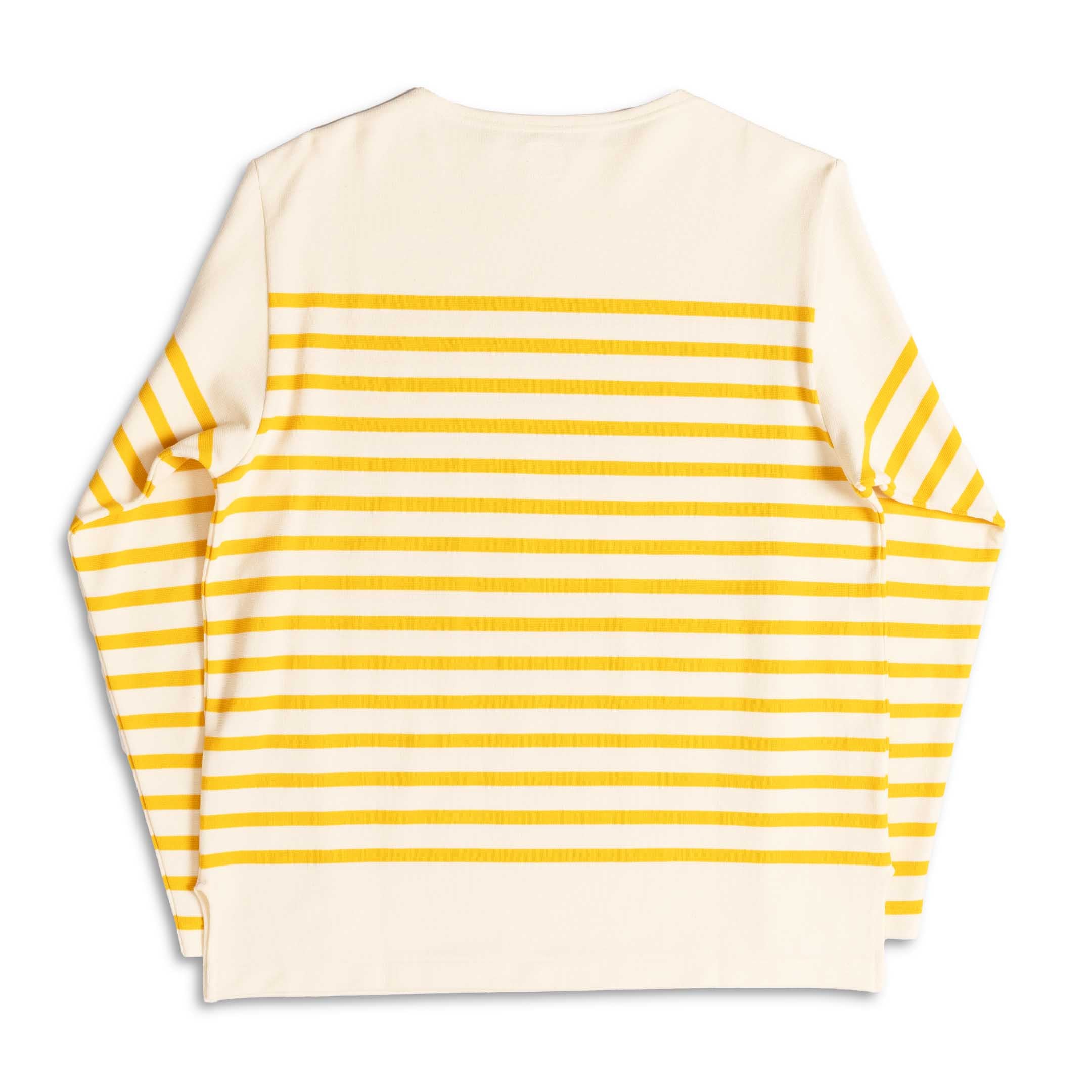 Anatomica Biarritz L/S Top Yellow Border-Top-Clutch Cafe