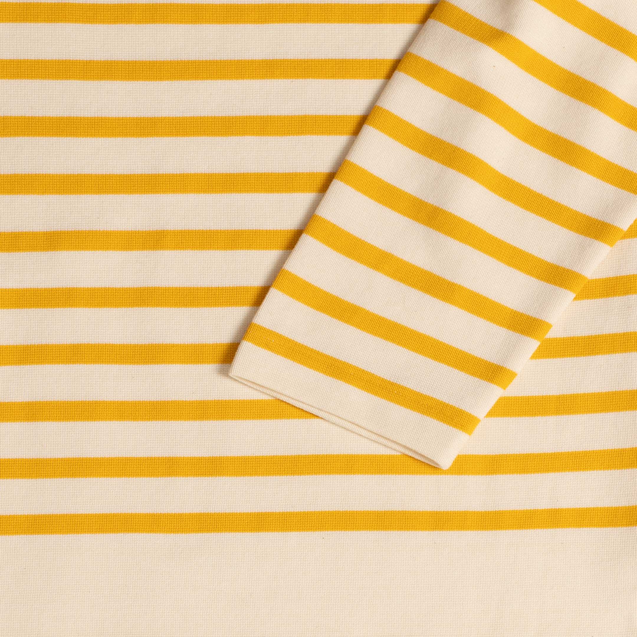 Anatomica Biarritz L/S Top Yellow Border-Top-Clutch Cafe