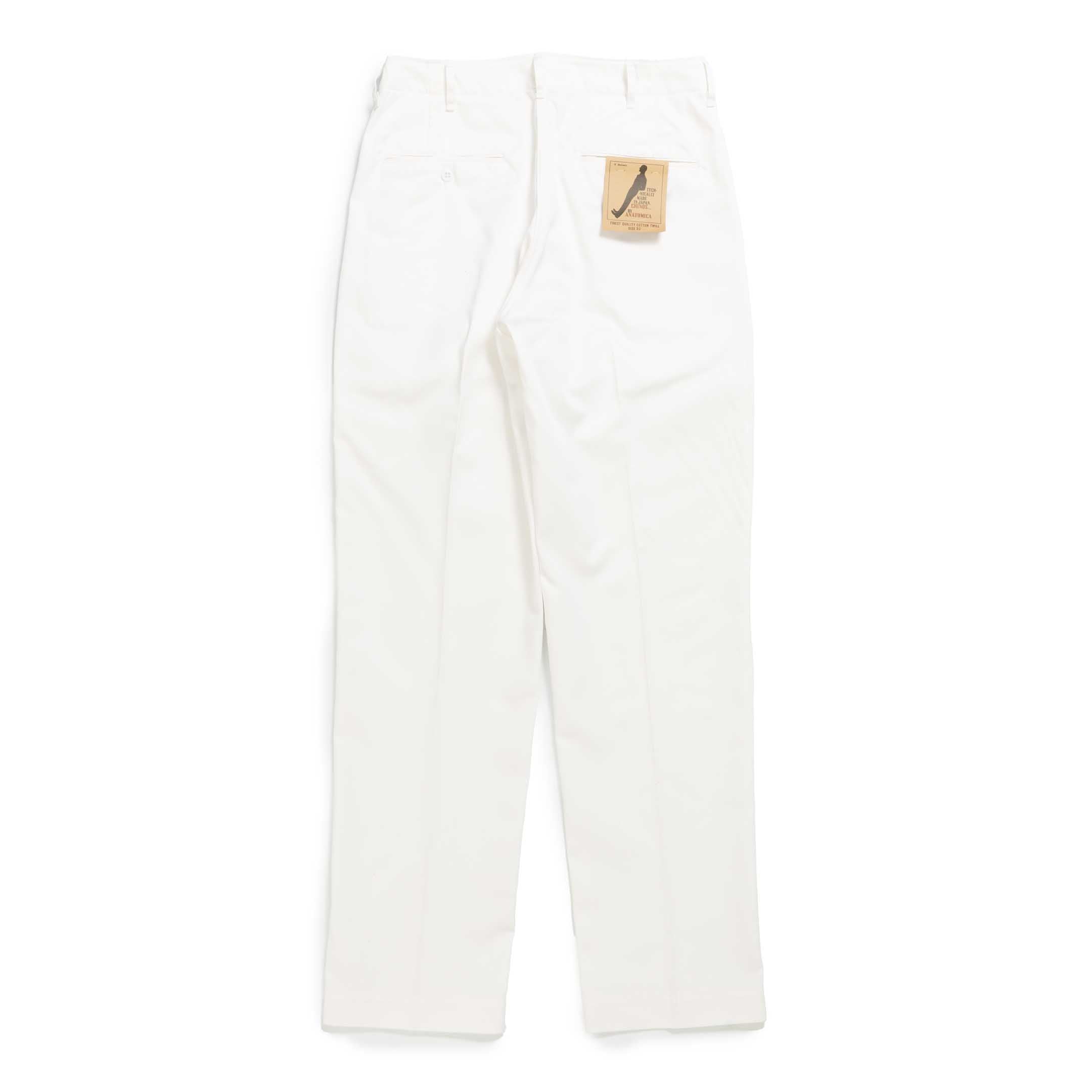 Anatomica Chino II White-Trousers-Clutch Cafe