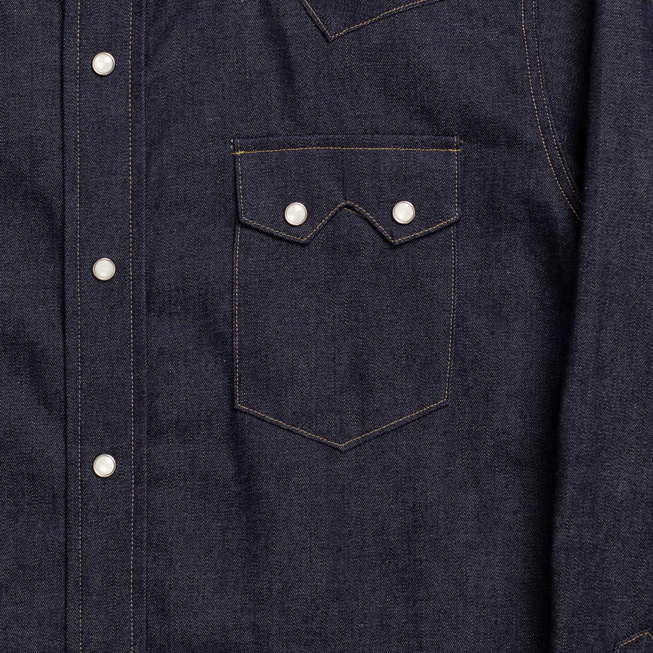 Anatomica Denim Western Shirt Indigo-Shirt-Clutch Cafe