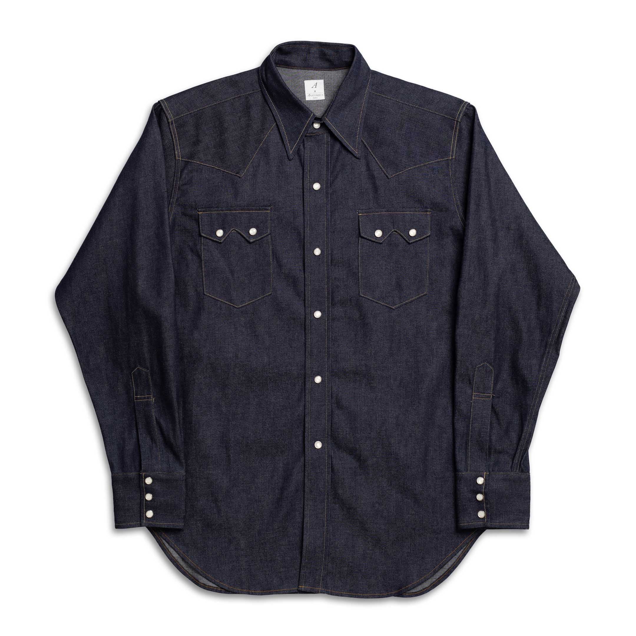 Anatomica Denim Western Shirt Indigo-Shirt-Clutch Cafe