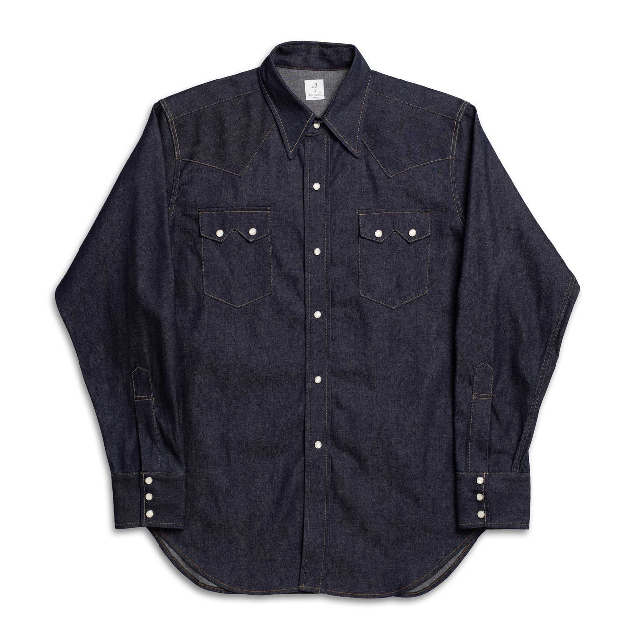 Anatomica Denim Western Shirt Indigo-Shirt-Clutch Cafe