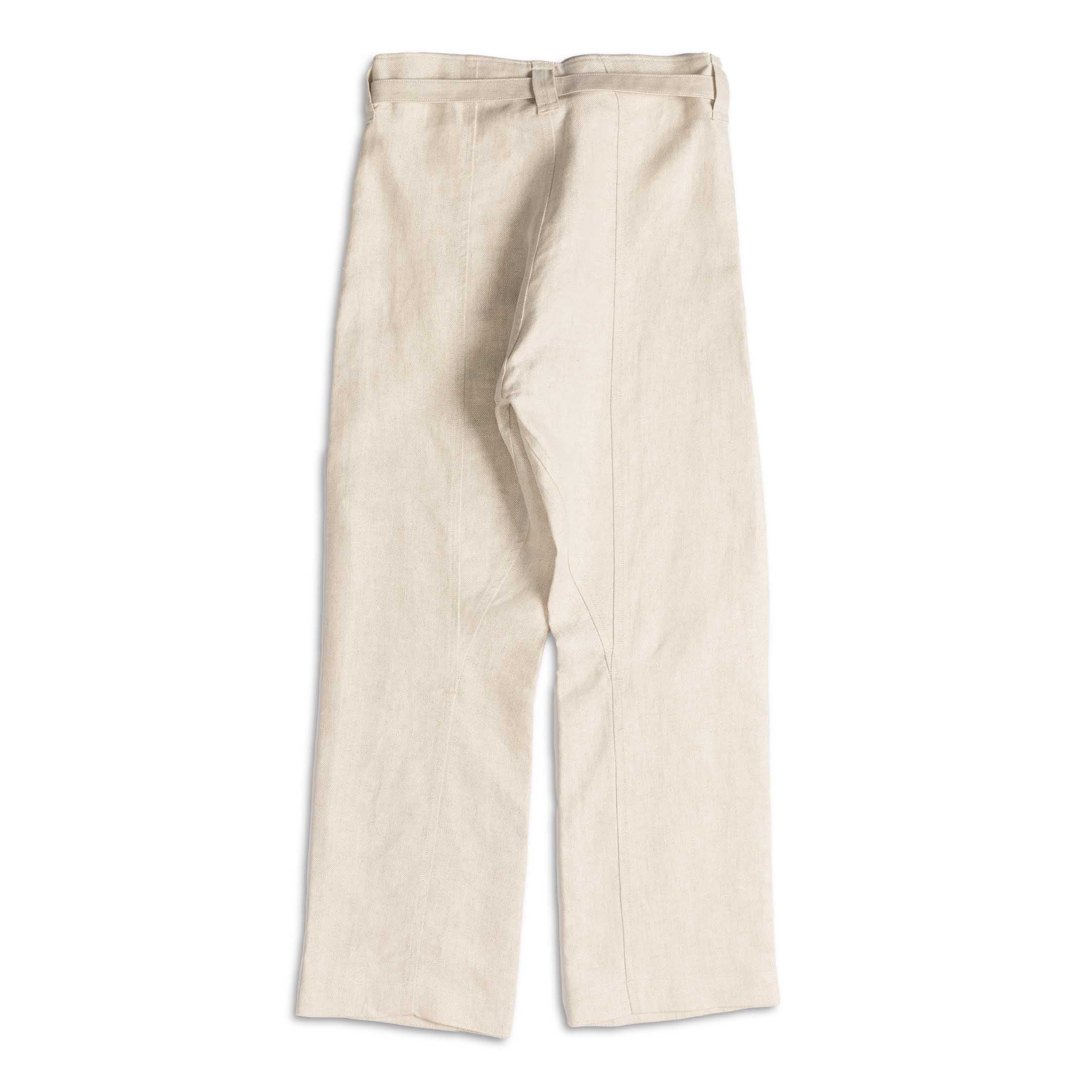 Anatomica Docker Pants Linen Canvas Natrual-Trousers-Clutch Cafe