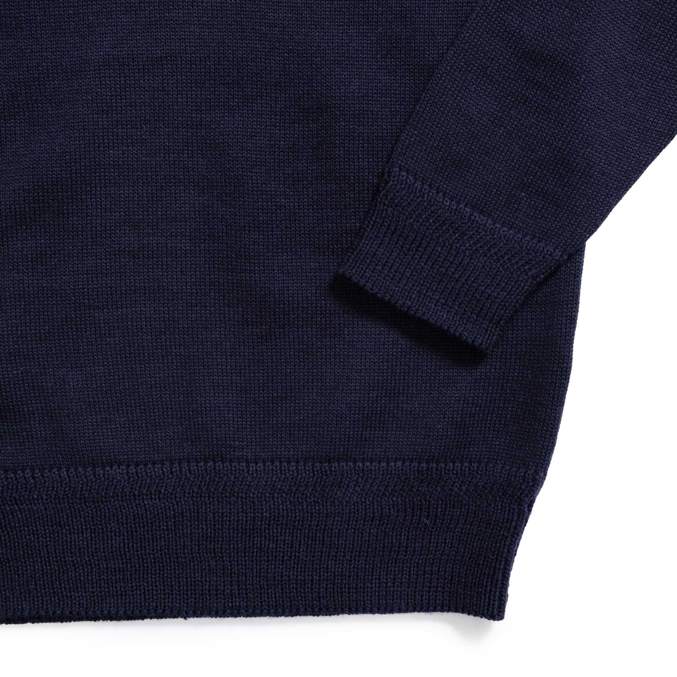 Anatomica ENG Knitted V Neck Sweater Navy-Jumper-Clutch Cafe