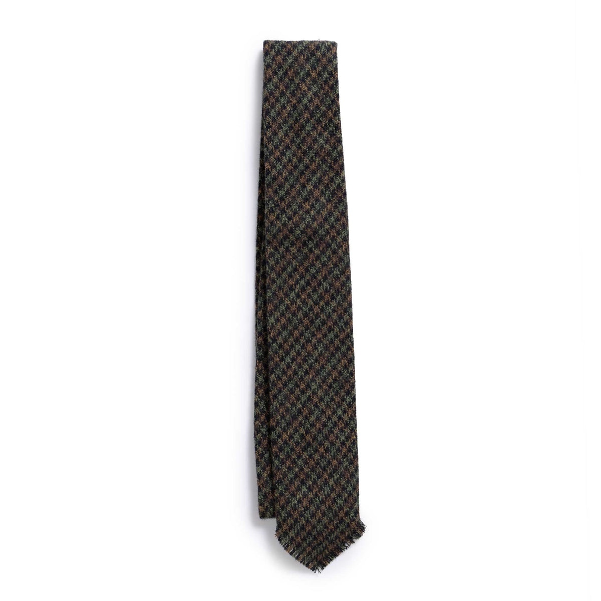 Anatomica Hand Fringe Tie Cotton Tweed Black – Clutch Cafe