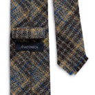 Anatomica Hand Fringe Tie Cotton Tweed Grey-Tie-Clutch Cafe