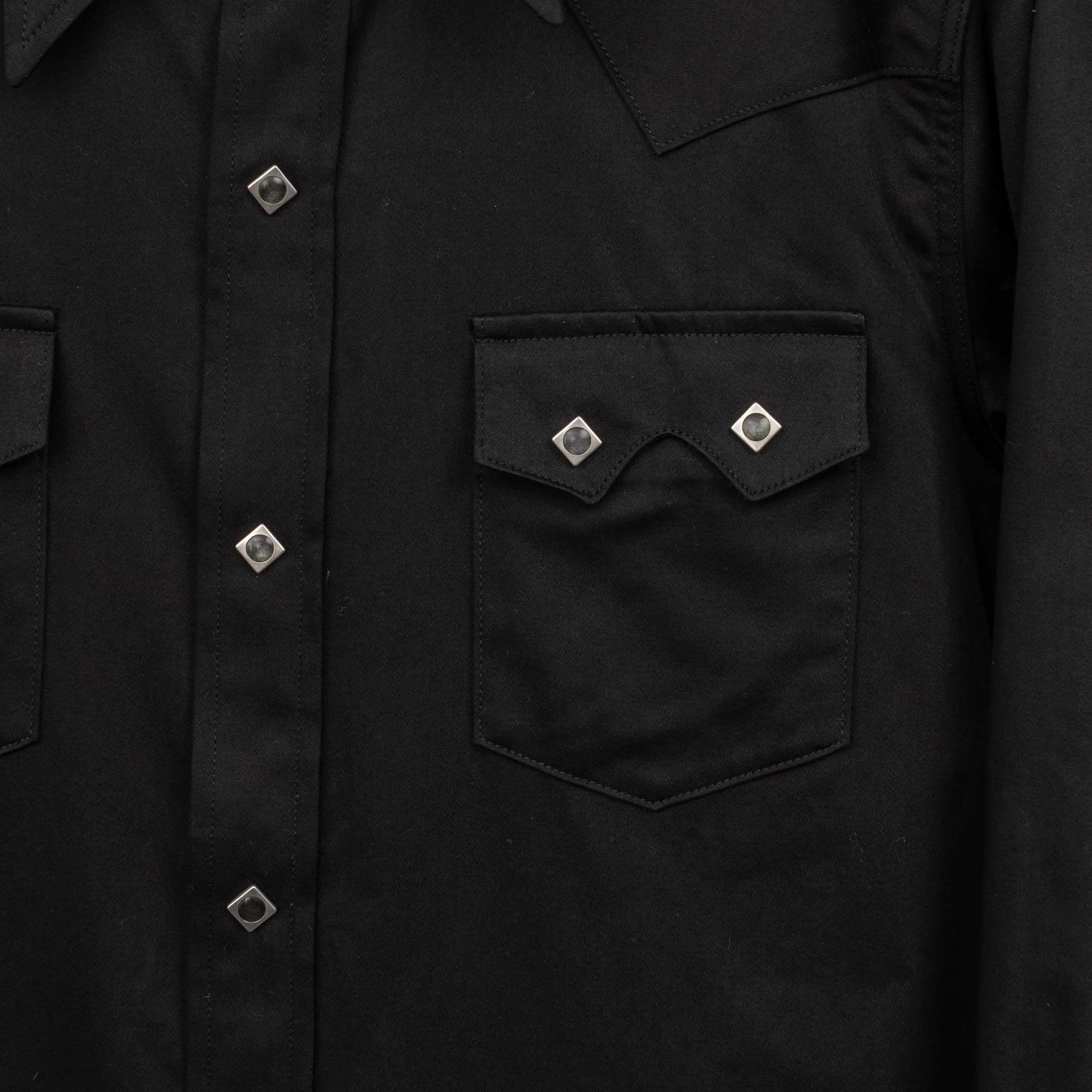 Anatomica Harrison Shirt Sateen Black-Shirt-Clutch Cafe