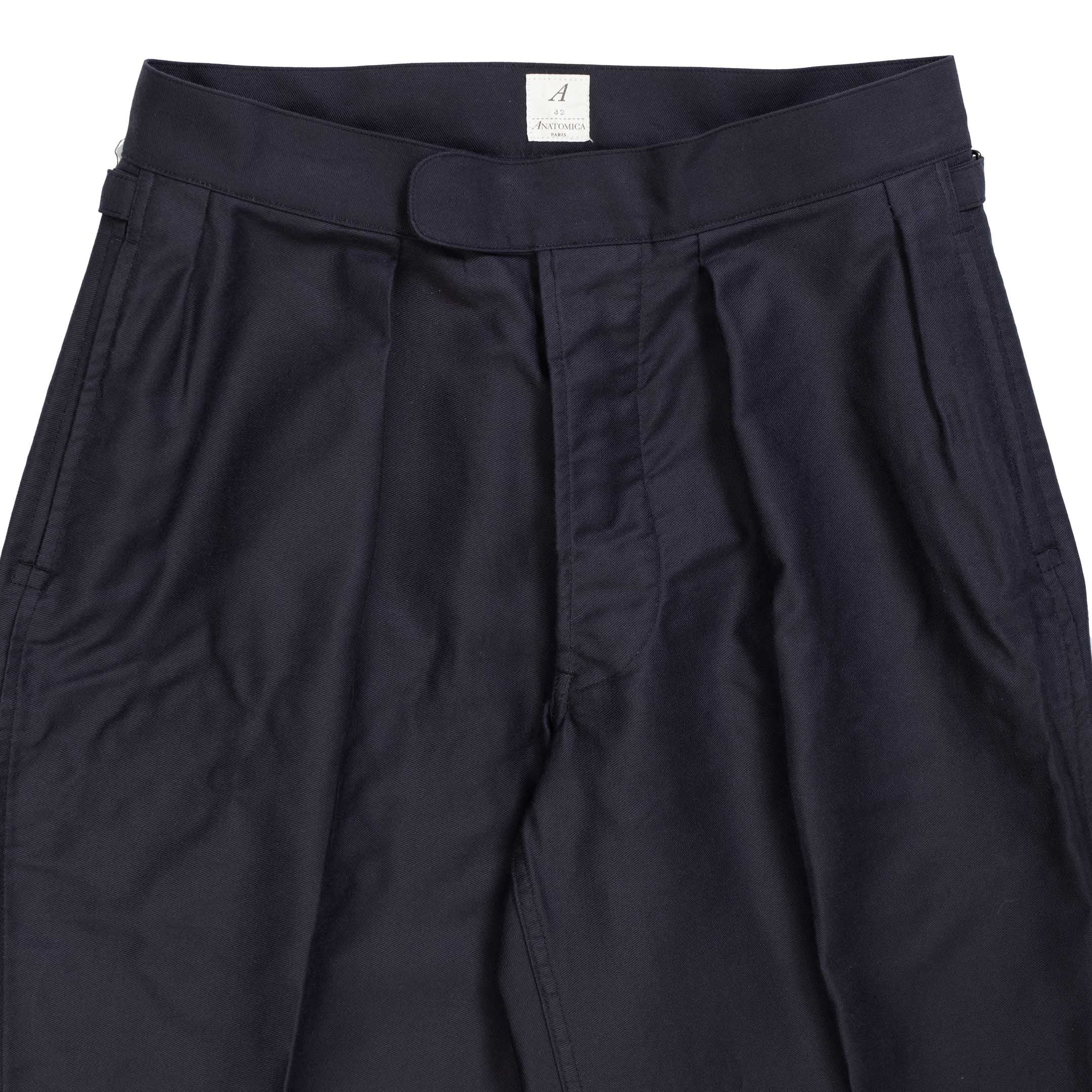 Anatomica Royal Marine Pants II Navy-Trousers-Clutch Cafe