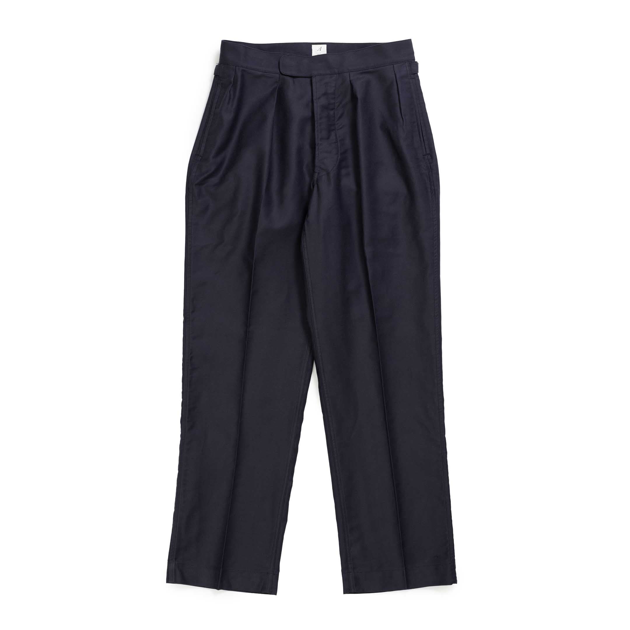 Anatomica Royal Marine Pants II Navy-Trousers-Clutch Cafe