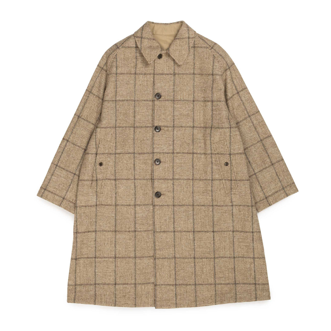 Anatomica Single Raglan II Coat Beige-Coat-Clutch Cafe