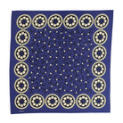 Anatomica Six Petal Flower Bandana Indigo Blue-Bandana-Clutch Cafe