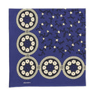 Anatomica Six Petal Flower Bandana Indigo Blue-Bandana-Clutch Cafe