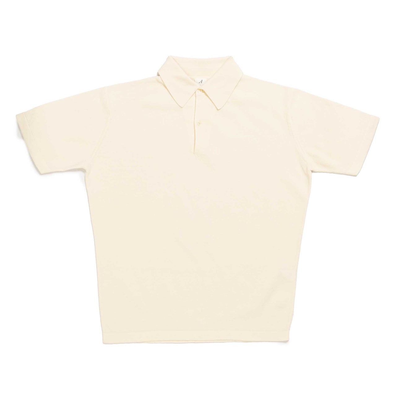 Anatomica Statham Knit Polo Natural-Polo Shirt-Clutch Cafe