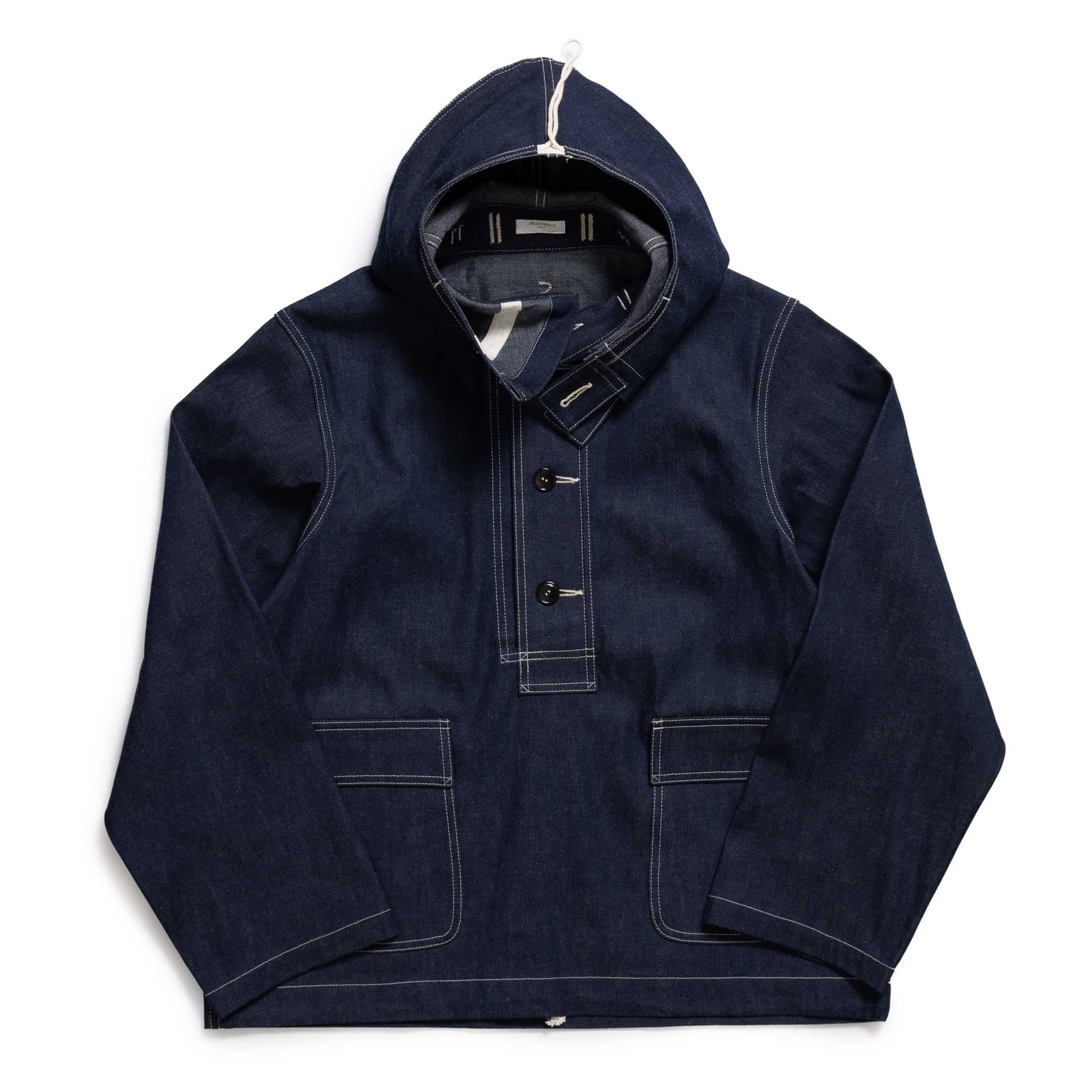 Anatomica USN Gunners Parka Indigo Denim-Jacket-Clutch Cafe