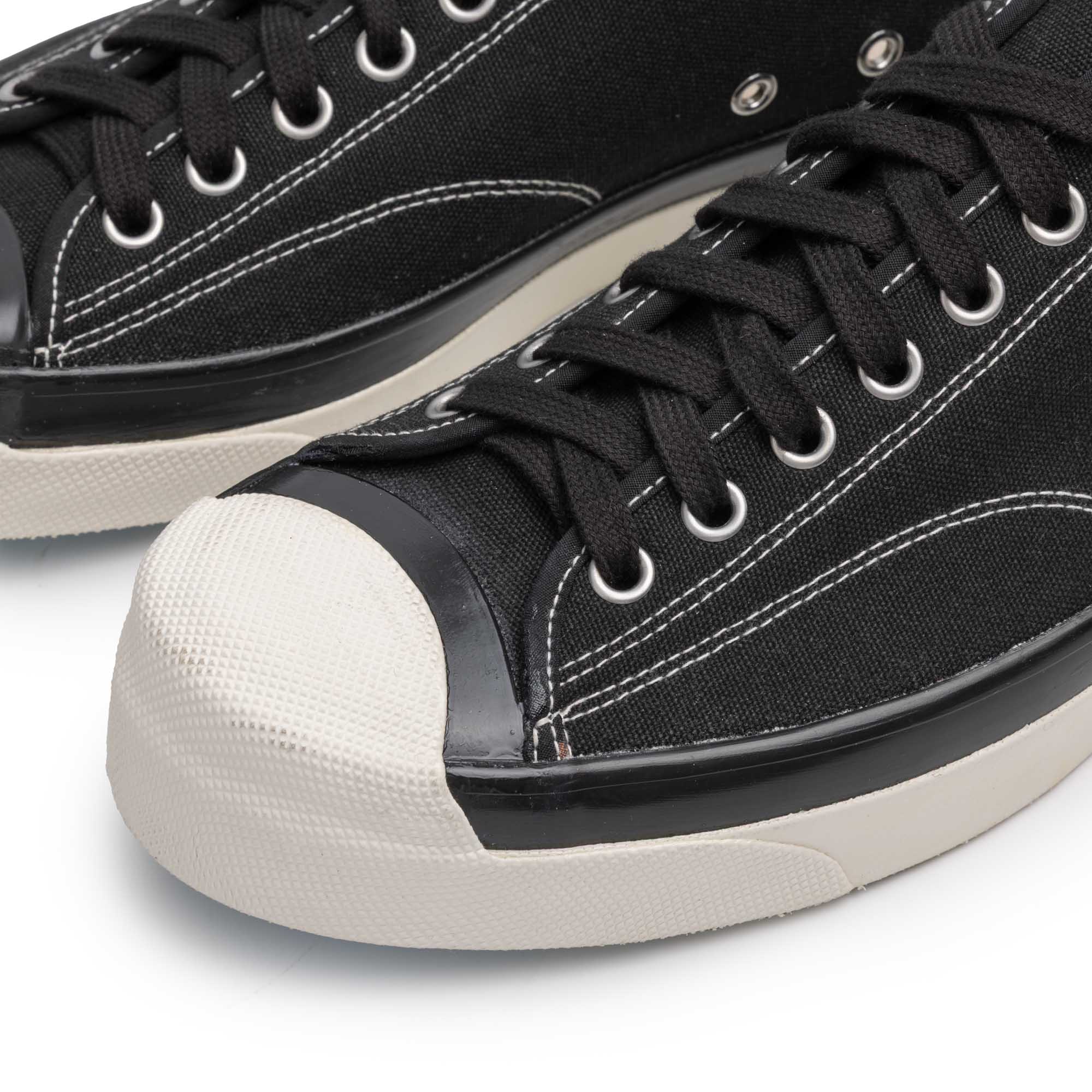 Anatomica x Wakouwa Canvas Derby Cap Toe Sneaker Black-Sneaker-Clutch Cafe