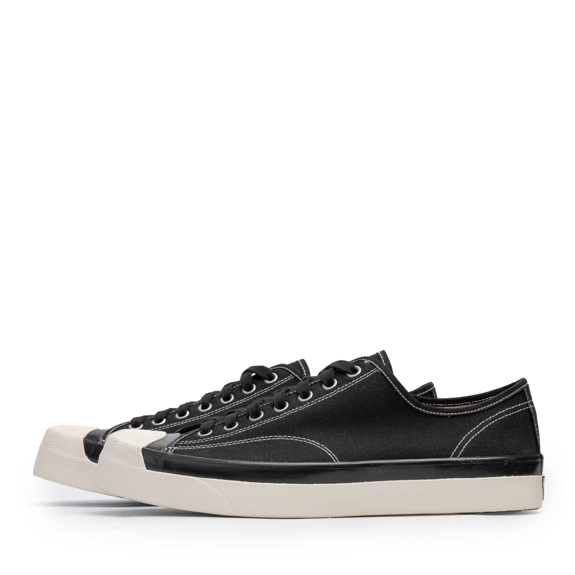 Anatomica x Wakouwa Canvas Derby Cap Toe Sneaker Black-Sneaker-Clutch Cafe