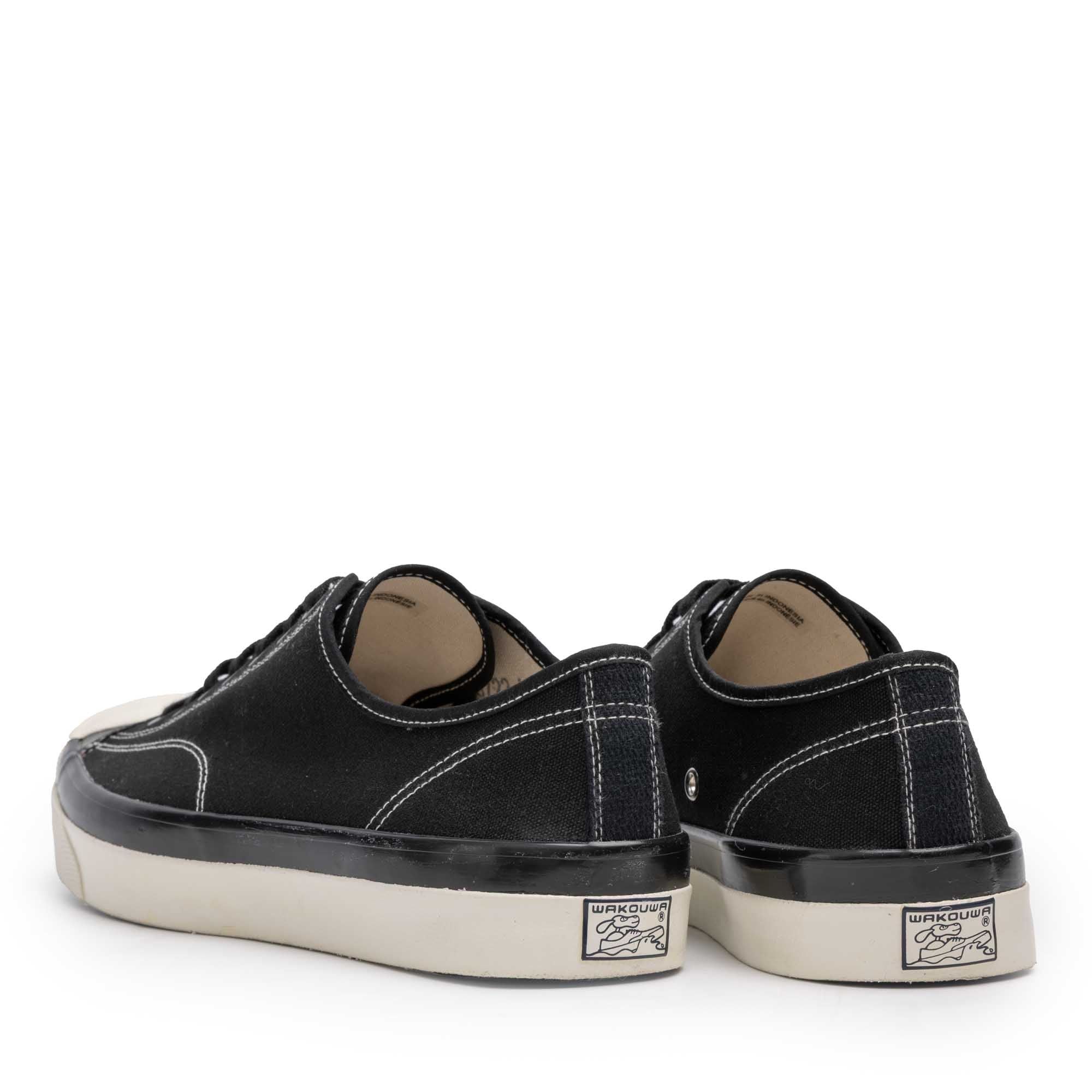 Anatomica x Wakouwa Canvas Derby Cap Toe Sneaker Black-Sneaker-Clutch Cafe