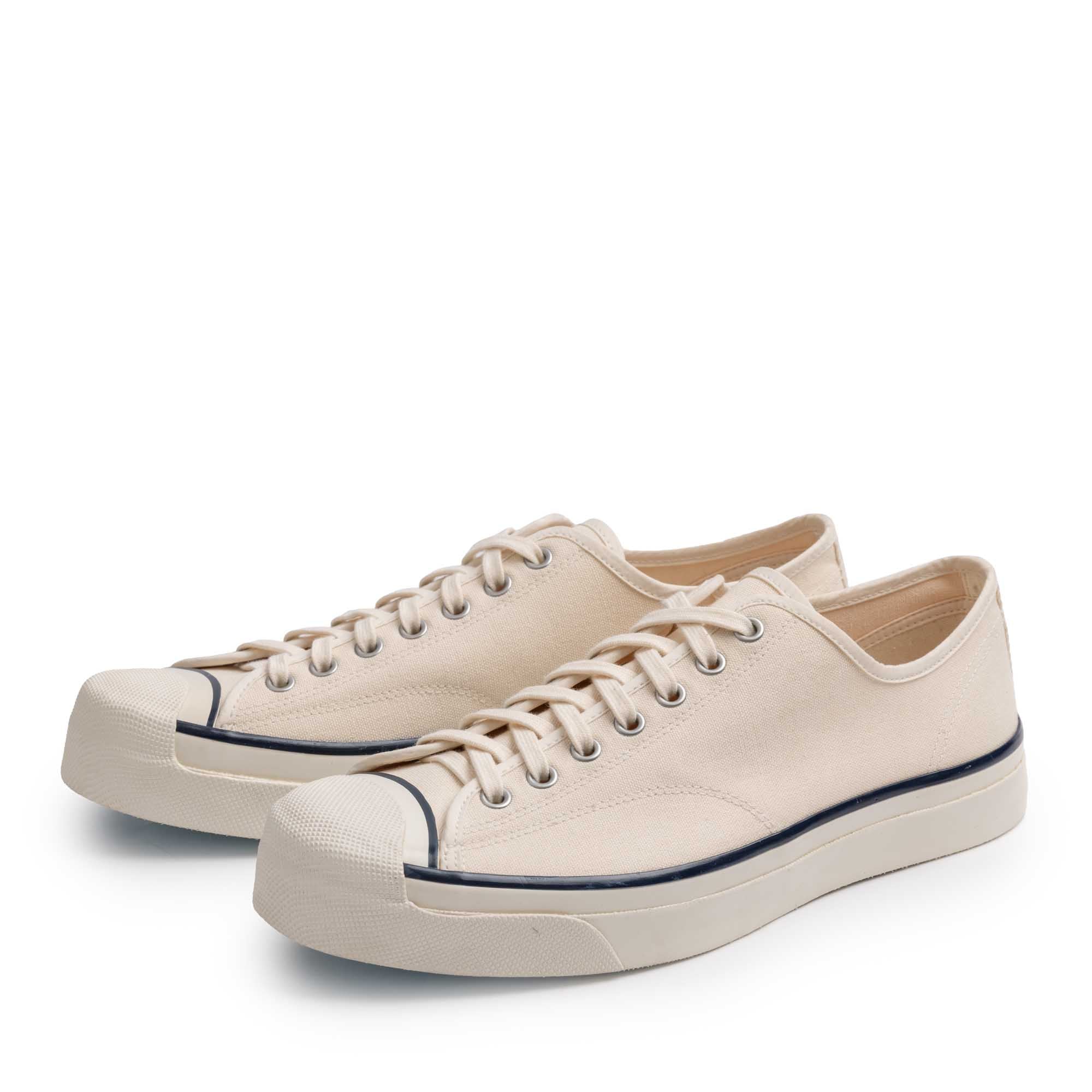 Anatomica x Wakouwa Canvas Derby Cap Toe Sneaker Off White-Sneaker-Clutch Cafe