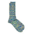 Anonymous Ism 5 Colour Mix Crew Sock Green-Socks-Clutch Cafe