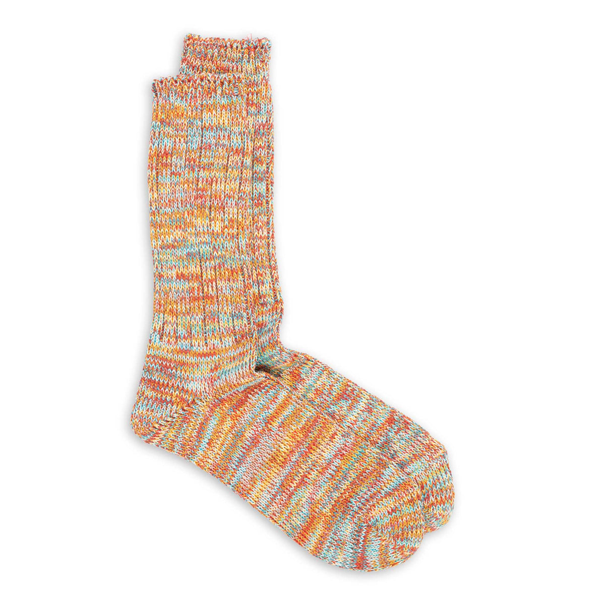 Anonymous Ism 5 Colour Mix Crew Sock Oatmeal-Socks-Clutch Cafe
