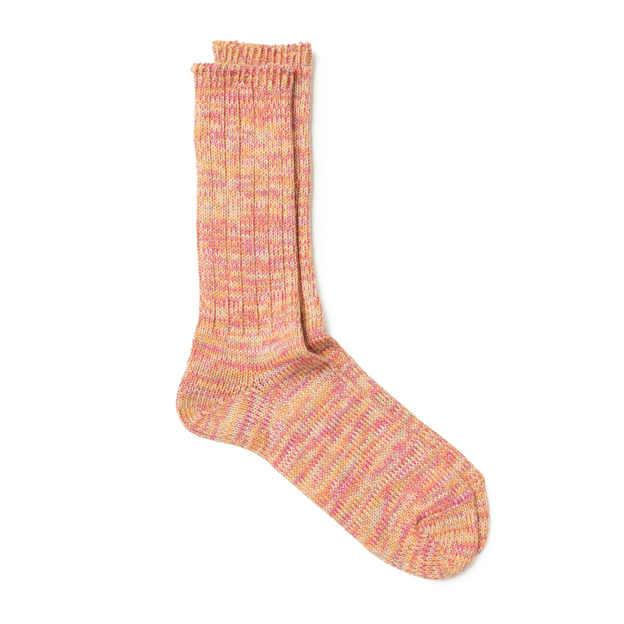 Anonymous Ism 5 Colour Mix Crew Sock Orange-Socks-Clutch Cafe