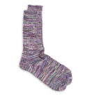Anonymous Ism 5 Colour Mix Crew Sock Purple-Socks-Clutch Cafe
