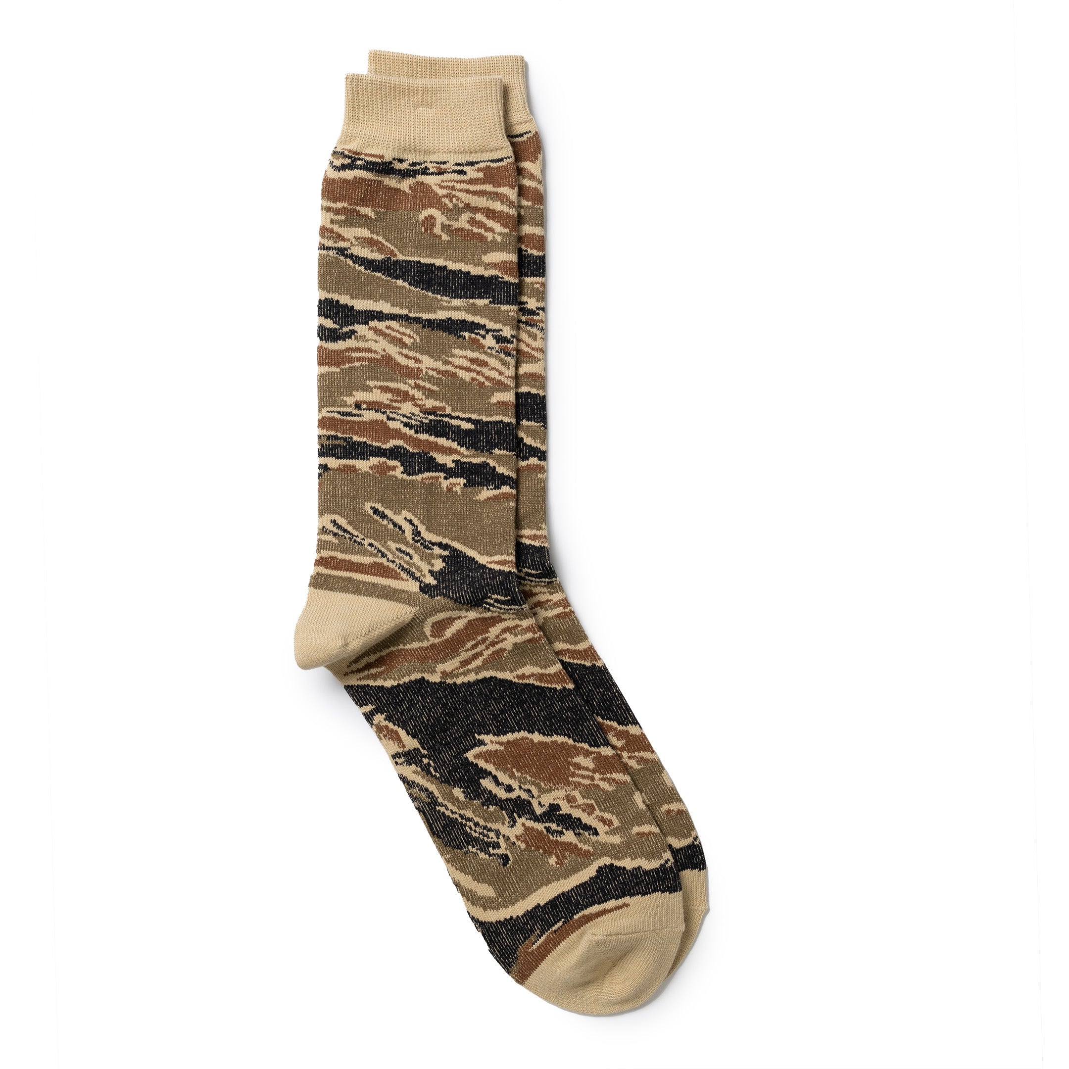 Anonymous Ism Camo Crew Beige-Socks-Clutch Cafe