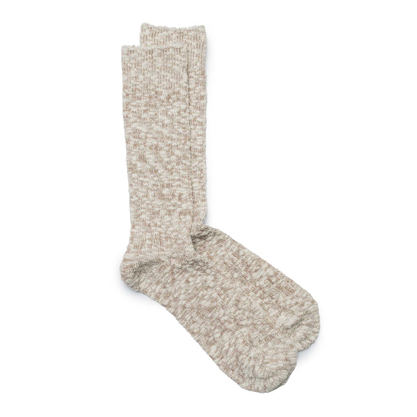 Anonymous Ism Light Slub Crew Sock Beige-Socks-Clutch Cafe