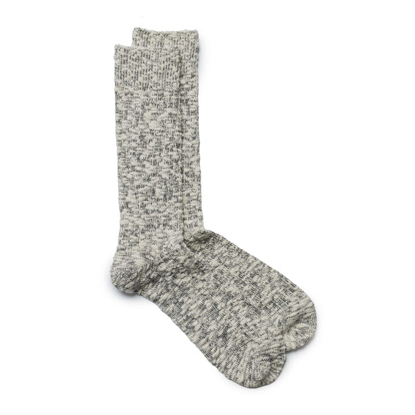 Anonymous Ism Light Slub Crew Sock Black-Socks-Clutch Cafe