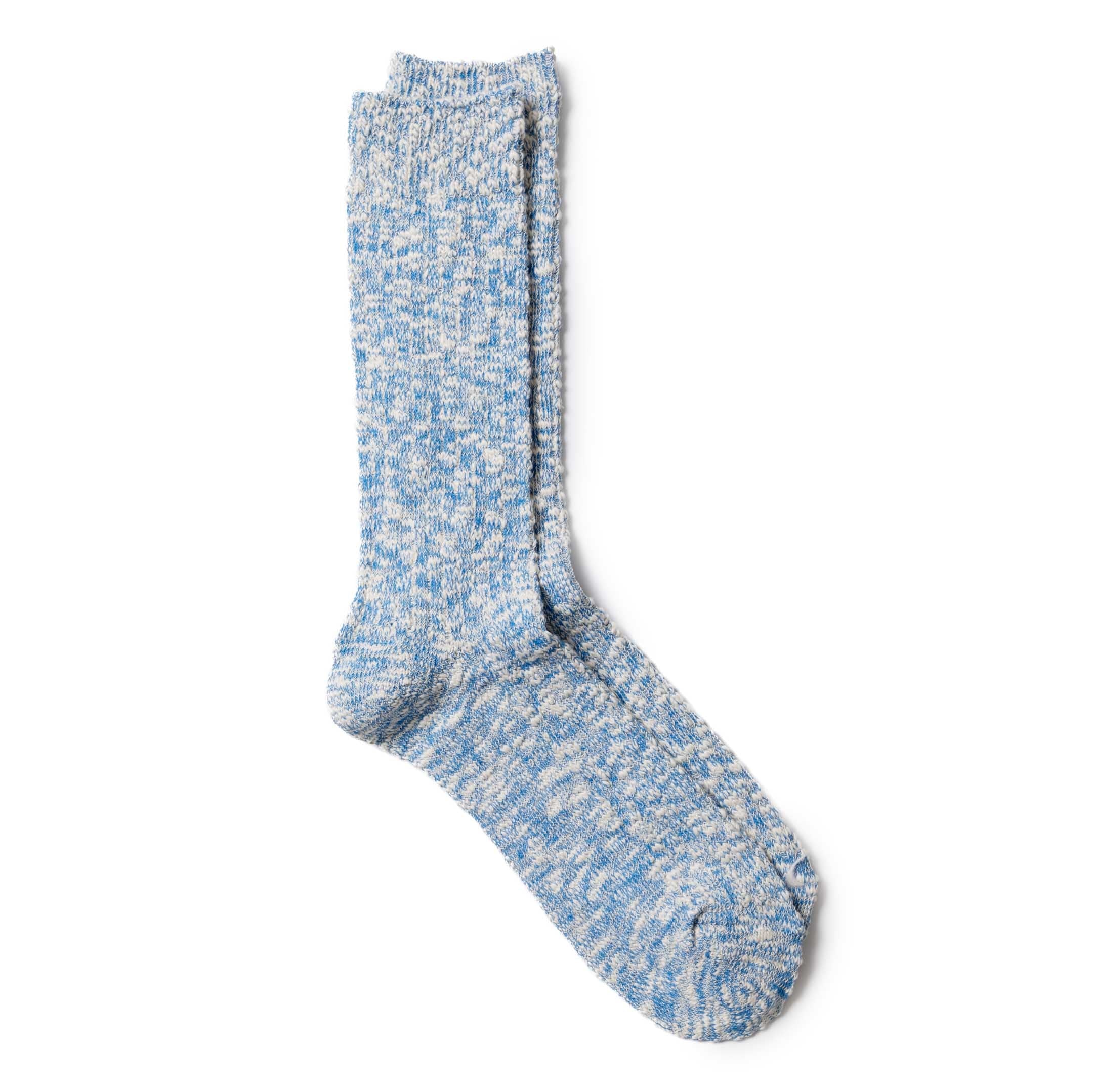 Anonymous Ism Light Slub Crew Sock Blue-Socks-Clutch Cafe