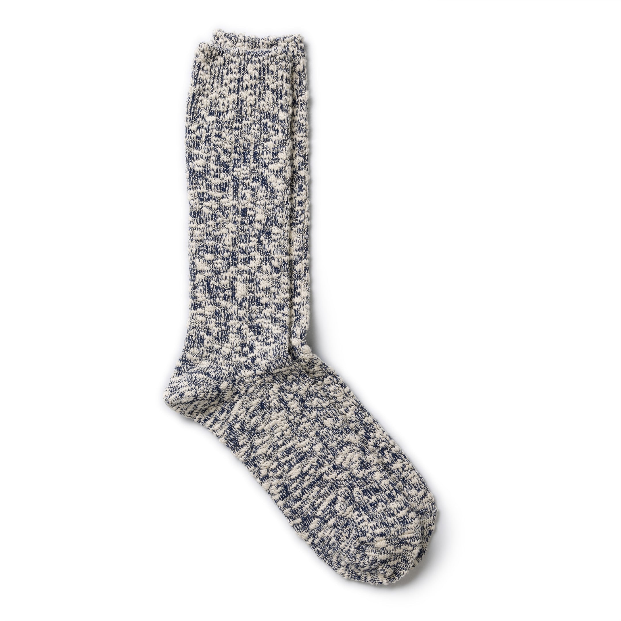 Anonymous Ism Light Slub Crew Sock Navy-Socks-Clutch Cafe