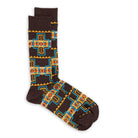 Anonymous Ism Native Pattern Crew Sock Brown-Socks-Clutch Cafe