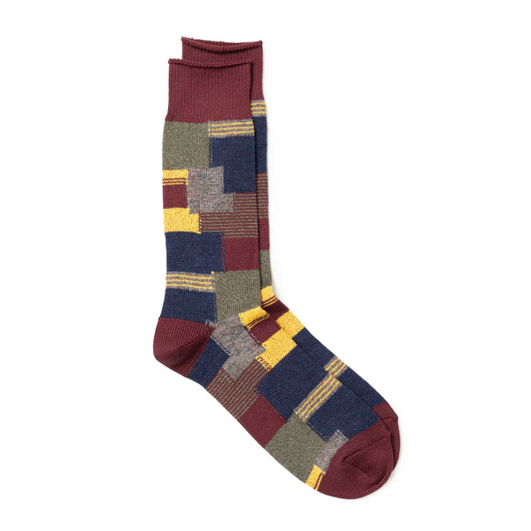 Anonymous Ism Patchwork Crew Wine-Socks-Clutch Cafe