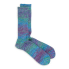 Anonymous Ism Splash Pattern Crew Sock Blue-Socks-Clutch Cafe