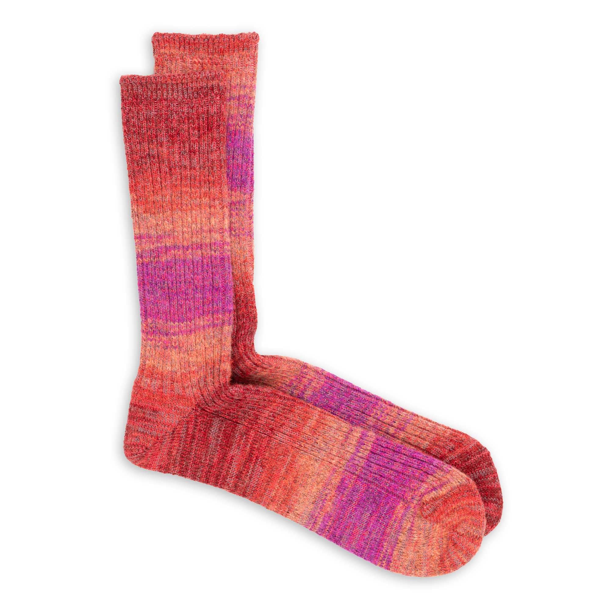 Anonymous Ism Splash Pattern Crew Sock Red-Socks-Clutch Cafe
