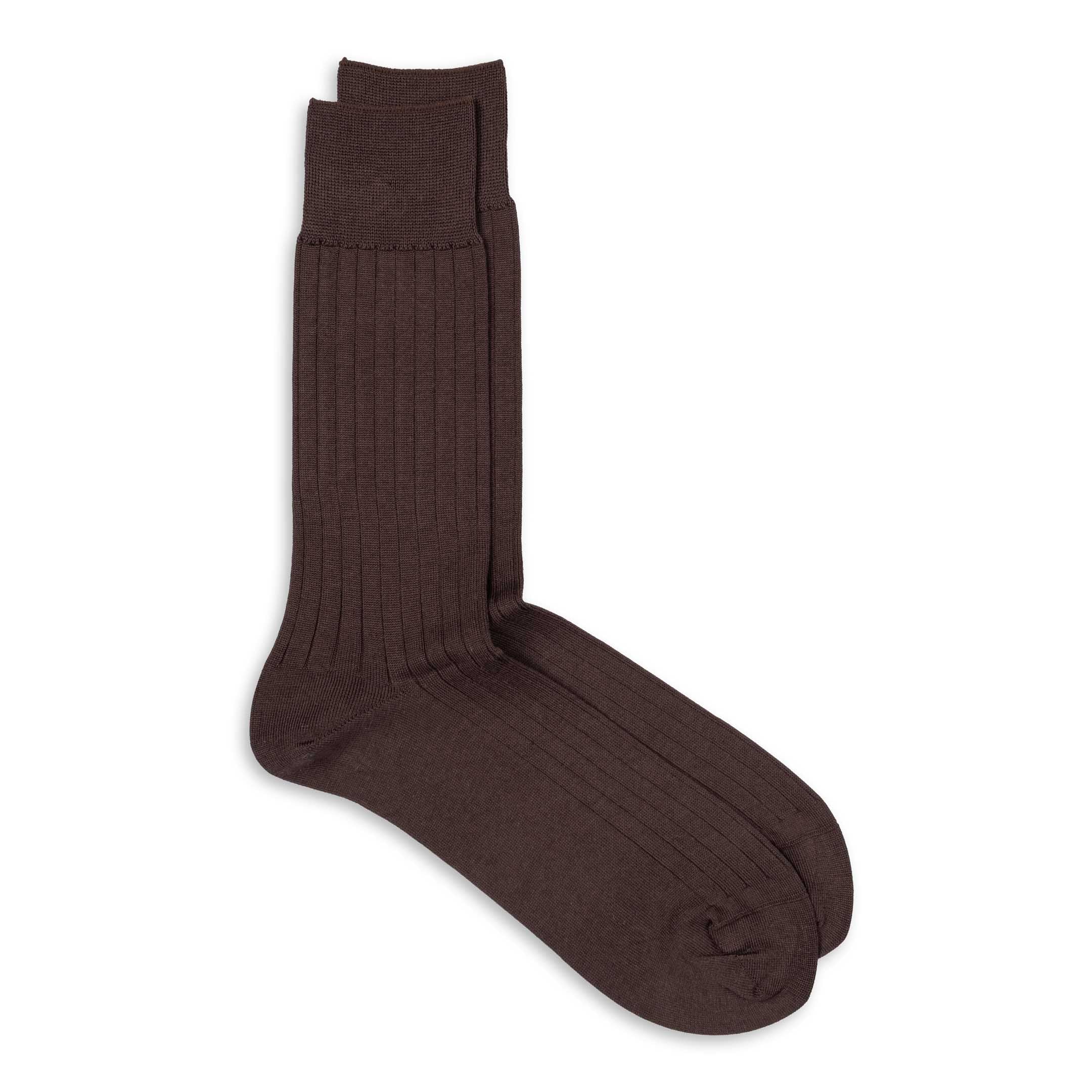 Anonymous Ism Supima Dress Socks D. Brown-Socks-Clutch Cafe
